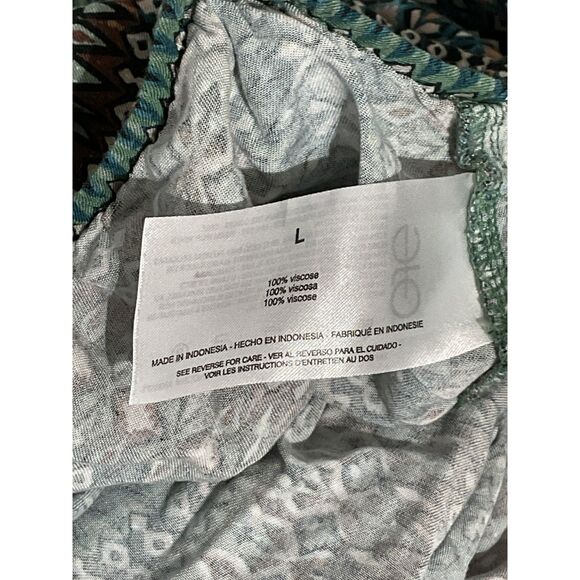 Jessica Simpson Soft Printed Tummy Control Pants LG - Picture 9 of 11